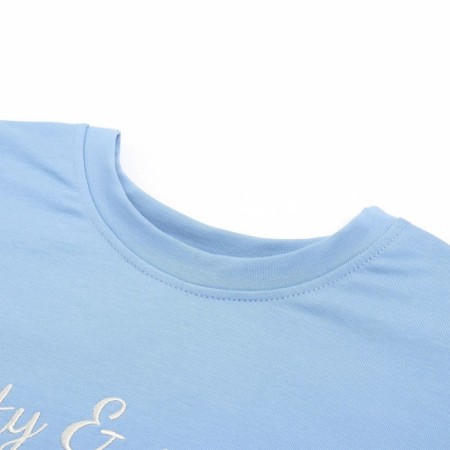 Set (T-shirt, shorts) Women's minku Blue color, river 46-10