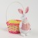 Soft toy "Bunny in a suit", pink color