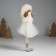 Interior doll "Angel in a furry hat and fur coat" 5.5x8.8x18 cm