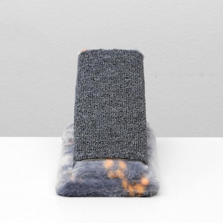 Claw "slide" mini-version, 29 x 14 x 14 cm, carpet, gray with paws-3