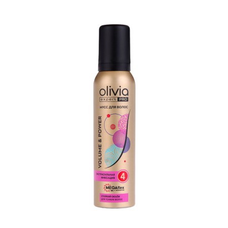 Hair Mousse "Olivia Expert Pro" volume and strength, 150 ml