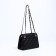 Female bag, zipper clutch, black color
