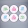 Disposable paper plate "Blood", 18 cm, set 6 pcs.