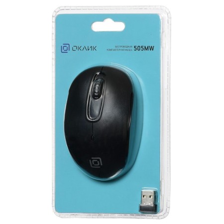 Mouse call 505MW black optical (1000DPI) wireless USB for laptop (3but)-8