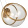 STL LUCE Sus. SL1181.313.01. Acerra. 1x40 watts, E27, 65x65 cm, brass color