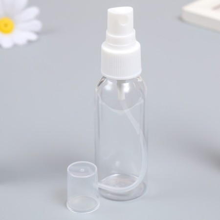 Spray bottle with a spray "Transparent" 50 ml 11.5x3.5x3.5 cm-1