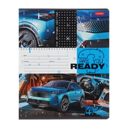 Notebook of 12 sheets in a cage on a clip "SUVs", mix-5