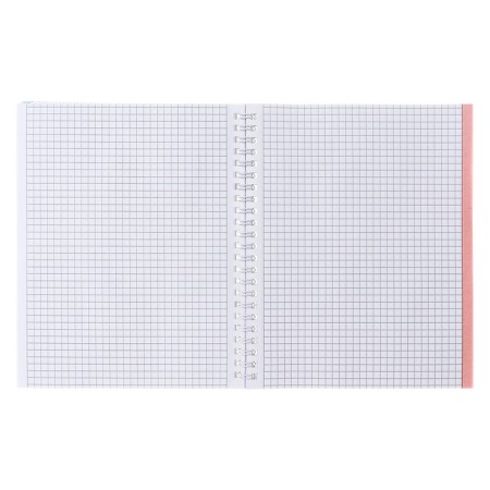A notebook of 96 sheets in a cage on the crest "Touching nature", cover coated cardboard, matte lamination, block 65 g/m2, mix-1