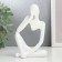 Souvenir Polystone "Abstraction - Attentiveness" White 12.5x6x8.5 cm