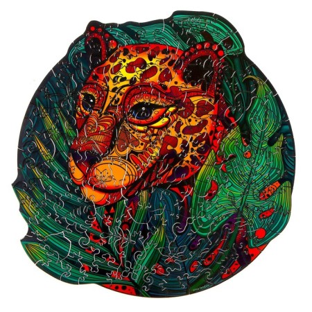 Puzzles wooden figured "fast cheetah", 126 elements-4