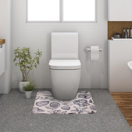 Bathroom mat Ethel "Marine Life", 50x40 cm, velor