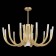 Ceiling Ceiling ST LUCE. SL1173.202.13. PAFE. 13x5+60 watts, G4/E27, 82x82x64 cm, golden color
