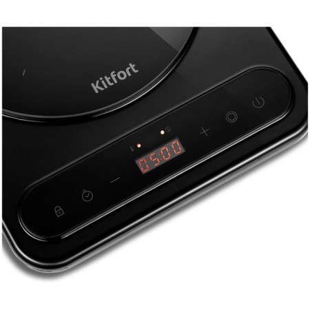 Induction tile KitFort KT-163, 1400 watts, 1 burner, timer, black-2