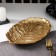 Fruit dish "leaf", 30 × 18 × 2 cm, gold color