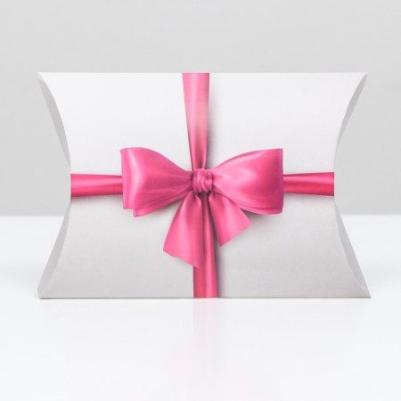 Folding box, pillow, "pink bow" 19 x 14 x 4 cm,-1