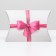 Folding box, pillow, "pink bow" 19 x 14 x 4 cm,