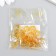 Beads for creativity plastic "Gaika" set 20 pcs Amber 1.3x1.3x0.5 cm