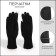 Gloves are female, dimensionless, without insulation, black color