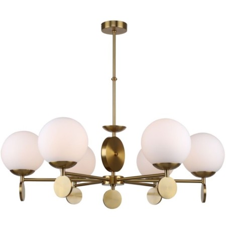 Marse27 6xe27 rod chandelier 60W, size 82x82x52-70 cm, bronze color