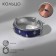 The ring "day-night" crescent, the color is blue in silver, dimensionless