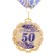 Jubilee medal with the ribbon "50 years. Blue", d = 70 mm