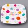 Disposable square plate "Happy birthday", emoticons, 16.5x16.5 cm