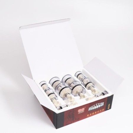 Acupunctic cans for vacuum massage with a valve, a set of 10 pcs.-2