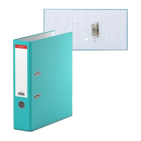 A4, 70 mm, erichkrause, standard, boumvinyl, with label on the spine, lower metal knant, turquoise