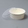 White salad bowl, with a plastic lid, 750 ml