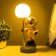 Cosmonaut's table lamp LED USB white-gold 14x10.5x31.5 cm Risalux