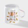 Mug ceramic share "bunny" bunny, 230 ml, white color