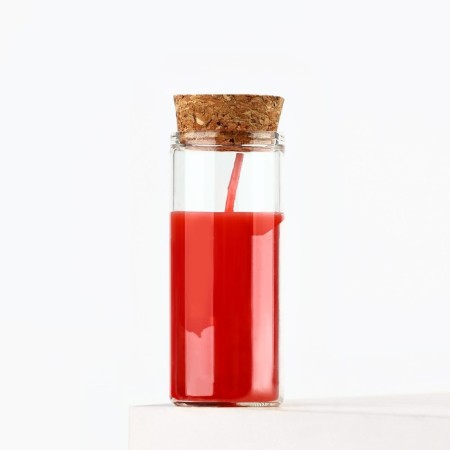 Candle in the Chocolate flask, height 8 cm-1
