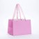 Gift package with a wide bottom of 20 × 14 × 13.2 cm, pink