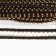 Brown braid with gold, width 1.4 cm, 50 m each