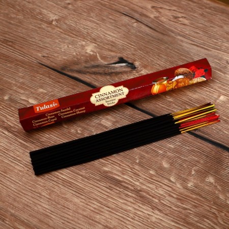 Incense "tulasi" 20 fragrances cinnamon assorted-2