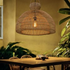 Ceiling Lamp from the rattan 