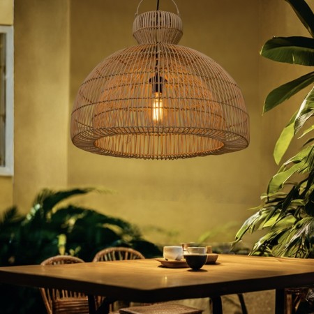 Ceiling Lamp from the rattan "Hendri" 1x120W, E27, 60x60x50 cm