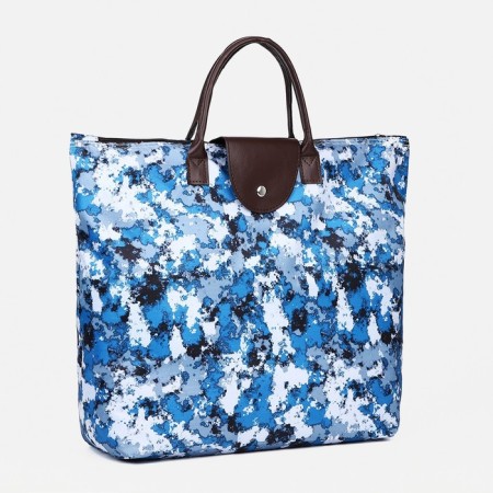 Lightning bag, folding, blue/blue color-1