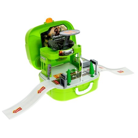 Parking "Dinosaur", in a backpack, with a helicopter platform, 1 dinosaur, 1 machine-1