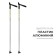 Parks of aluminum ski gekars vega, length 110 cm