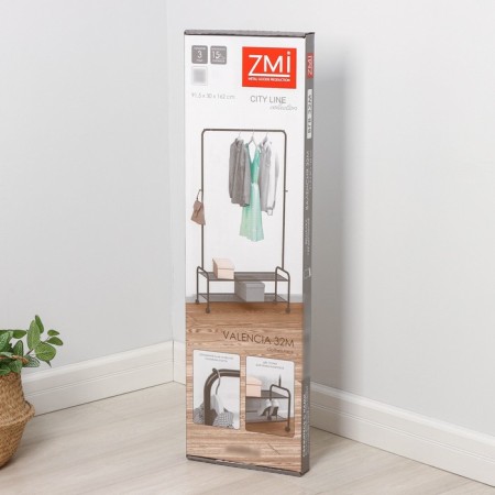 Valencia 32m clothing stand, 91.5 × 30 × 162 cm, graphite color-8