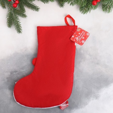 Nosok for gifts "Snowfall" Santa Claus, 18x26 cm, white red-1