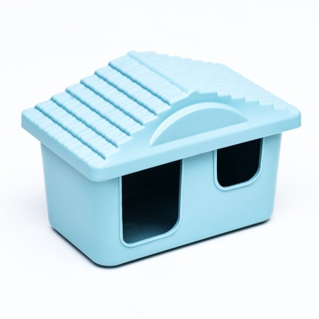Mini cell for rodents "Pijon" No. 1, equipped, 27 x 15 x 13 cm, turquoise-12