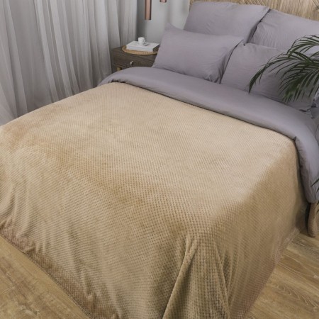 Plaid was valid "Jacquard", size 220x240 cm, beige color