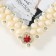 Photo frame 1038 10x15 cm "Pearls" plastic, col. white