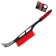 Brush SME, with a scrap, AVS WB-6301, soft handle, fluffy bristles, 53 cm