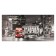 Carty clock is wall-mounted, on canvas, interior, silent "London", 40 x 76 cm