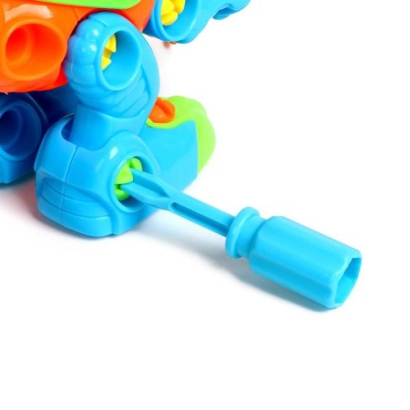 Designer for kids "dinosaurus", with a screwdriver, 38 details-3