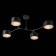 Ceiling EVOLUCE lamp. Sle183402-04. Gemento. 4x60 watts, E14, 68x71.5x32 cm, black color