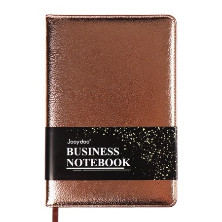 The diary is undathed, PVC cover, A5, 140 liter format, cell, metallic gold